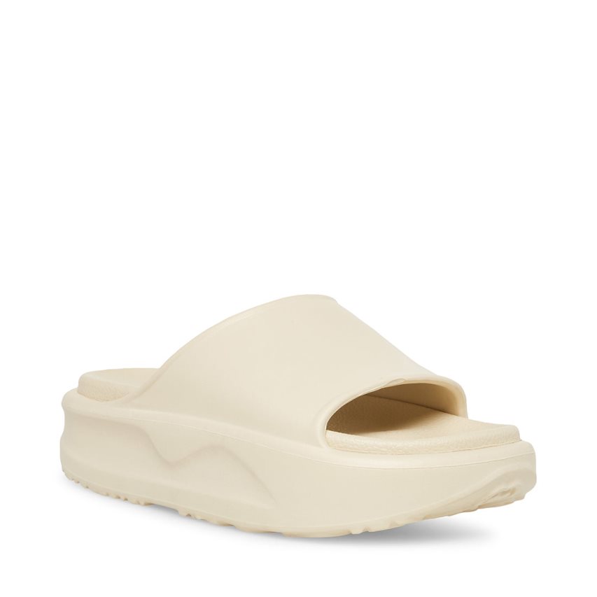 Sandalias de Diapositivas Steve Madden Jazzie Mujer Beige | ES TD042S